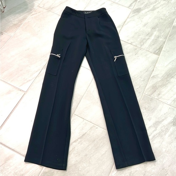 ABS Allen Schwarz,Unique Black Cocktail Utility Pant,Excellent Condition,Size XS - Picture 12 of 13